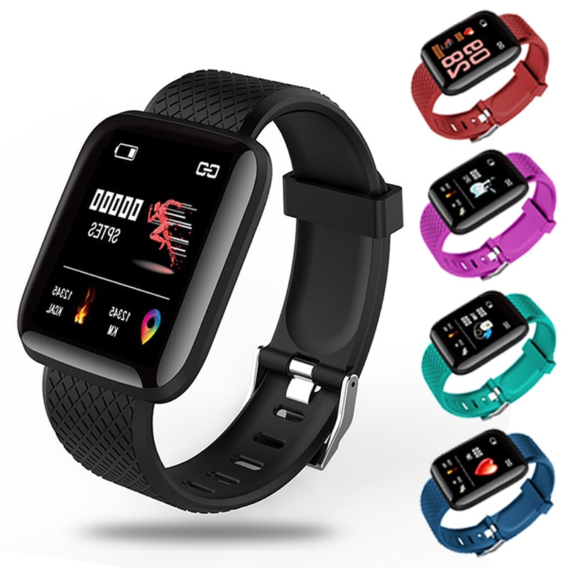 Silicone Strap Smart Watch with Smart Fitness Tracker