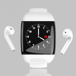 Smart Watch With Bluetooth Wireless Earphone Smart Wristband Men Women