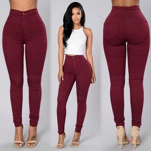 Elegant Women's Pants - Slim Fit and High Waist