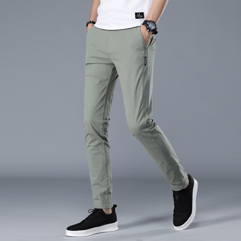 Classic Business Straight Pants - Men's Trousers