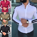 Load image into Gallery viewer, Men&#39;s Plain Formal Long Sleeve Slim Fit Shirts
