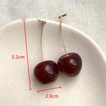 Load image into Gallery viewer, Cute Red Cherry Earrings
