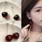 Load image into Gallery viewer, Cute Red Cherry Earrings
