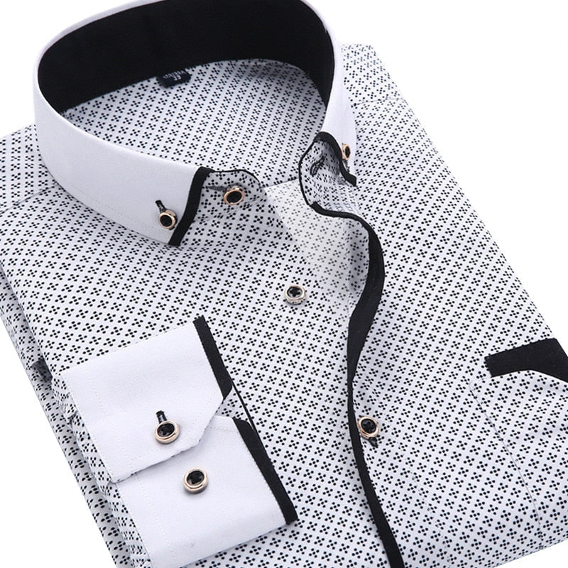 Men's Long Sleeve Slim Fit Shirt