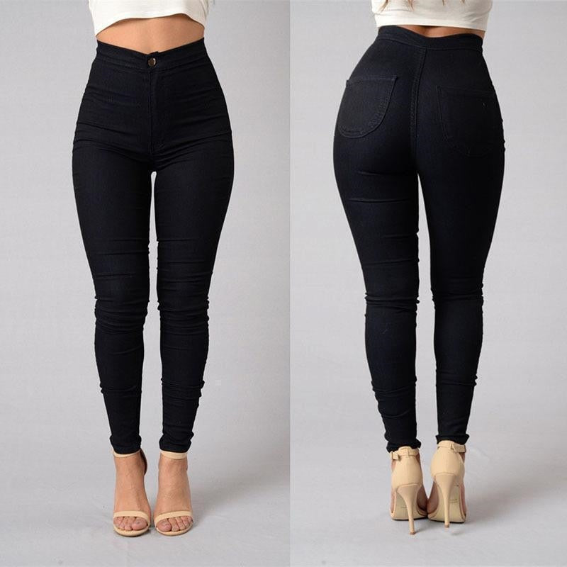 Elegant Women's Pants - Slim Fit and High Waist