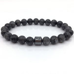 Load image into Gallery viewer, Men Cylinder Hematite Bracelets - Classic Natural Stone Beads Bracelets
