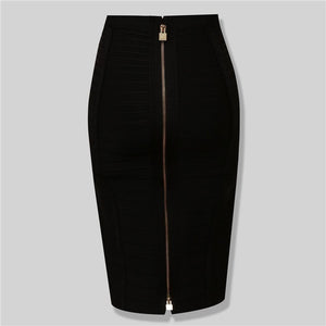 Zipper Formal Pencil Skirt for Women