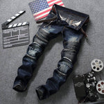 Load image into Gallery viewer, Biker Ripped Jeans - Men&#39;s Ripped Jeans
