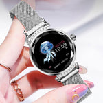 Load image into Gallery viewer, Newest Fashion H2 Smart Watch Women 3D Diamond Glass Heart Rate Blood Pressure Sleep Monitor Smartwatch
