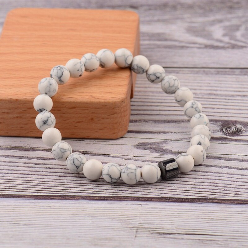 Men Cylinder Hematite Bracelets - Classic Natural Stone Beads Bracelets