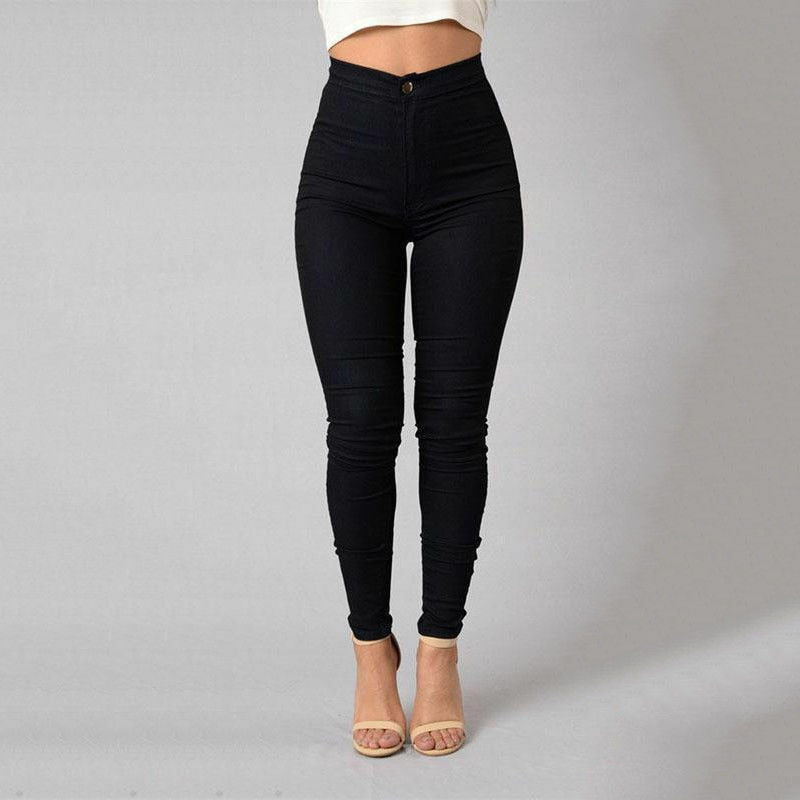 Elegant Women's Pants - Slim Fit and High Waist