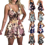 Load image into Gallery viewer, Floral Shoulder Strap Romper for Women
