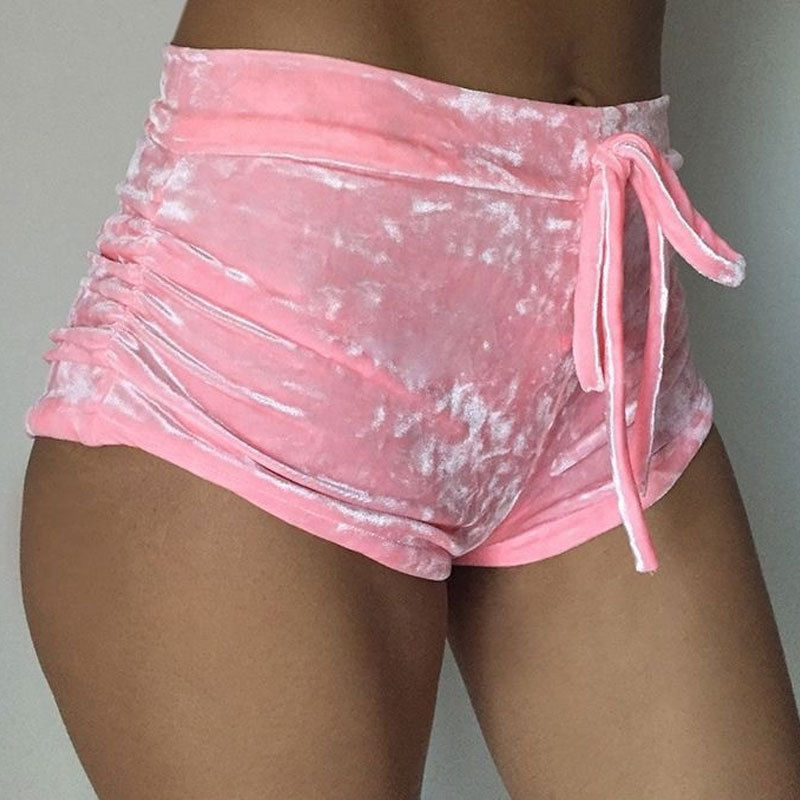 Velvet Bum Shorts For Women