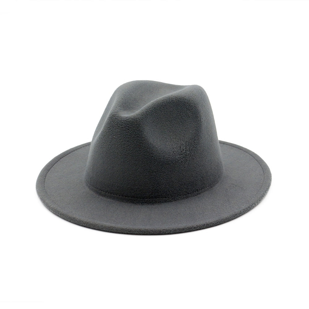 New Felt Hat - Men's Wide Brim Fedoras