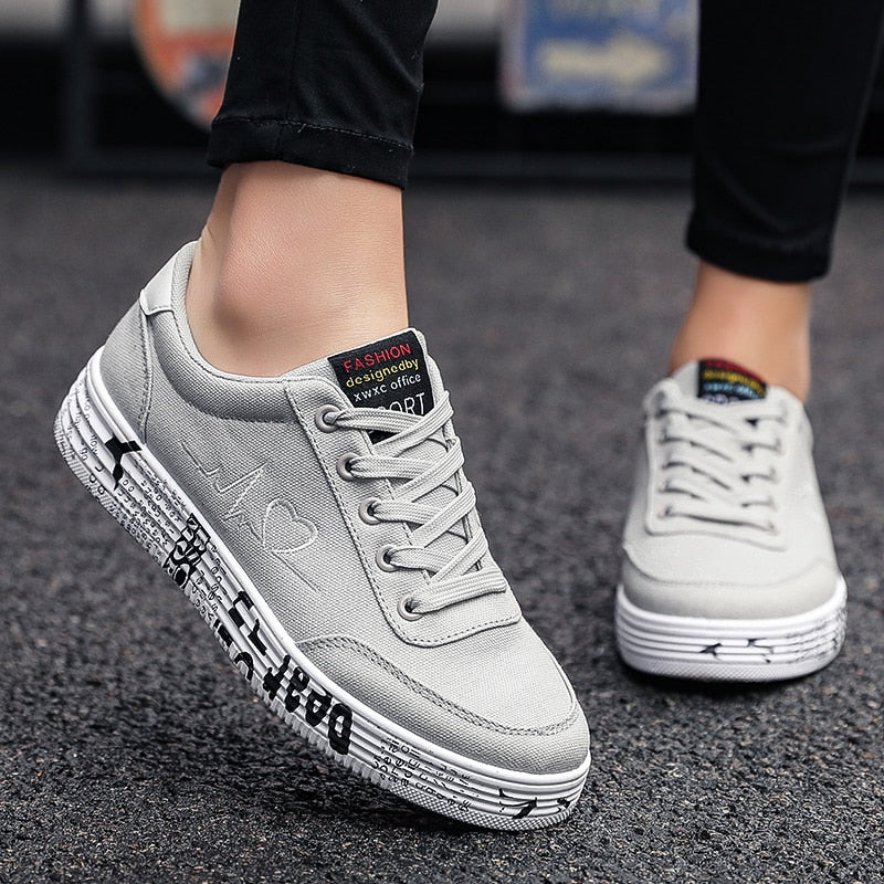 Breathable Women's Canvas Shoes - Sneakers