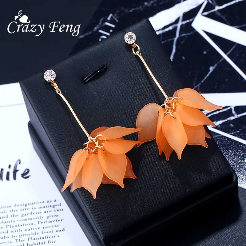 New Flower Women Earrings - Fashion Long Hanging Earrings