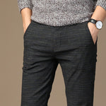 Load image into Gallery viewer, Elastic Striped Men&#39;s Casual Straight Pants
