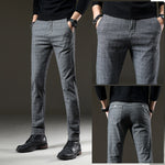 Load image into Gallery viewer, Men&#39;s Plaid Cotton Business Pants
