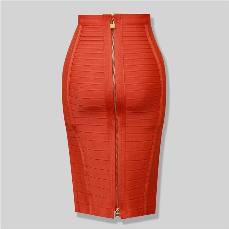 Zipper Formal Pencil Skirt for Women