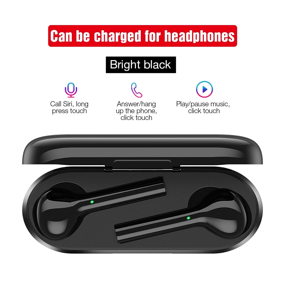Mini TWS Bluetooth Wireless Earbuds with Touch Control & Dual Microphone For Smartphones