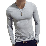 Load image into Gallery viewer, Long Sleeve Men&#39;s Casual T-shirts
