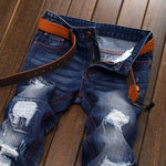 Load image into Gallery viewer, Ripped Fashion Men&#39;s Denim Jeans
