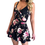 Load image into Gallery viewer, Floral Shoulder Strap Romper for Women
