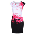 Load image into Gallery viewer, Slim-Fitted Women&#39;s Bodycon Floral Dress
