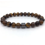 Load image into Gallery viewer, Men Cylinder Hematite Bracelets - Classic Natural Stone Beads Bracelets
