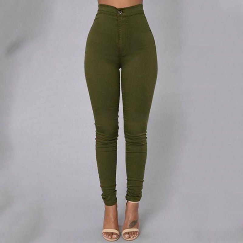 Elegant Women's Pants - Slim Fit and High Waist