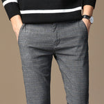 Load image into Gallery viewer, Elastic Striped Men&#39;s Casual Straight Pants
