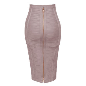 Zipper Formal Pencil Skirt for Women