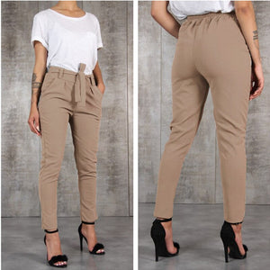 Casual Slim Fit Chiffon Pants For Women