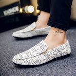 Load image into Gallery viewer, Spring/Summer Men&#39;s Casual Shoes - Light Canvas Flat Loafers
