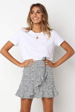 Load image into Gallery viewer, Cute Ruffle High Waist Skirt - Women&#39;s Skirts
