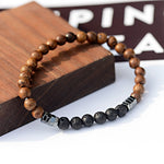 Load image into Gallery viewer, Classic Natural Wood Beads Bracelet
