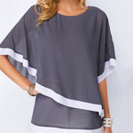 Load image into Gallery viewer, Women&#39;s Double Layer Chiffon Blouse
