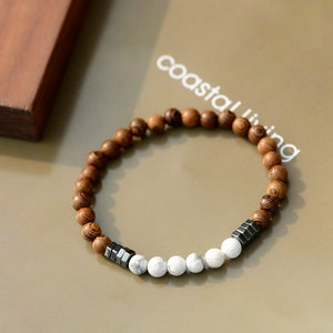 Classic Natural Wood Beads Bracelet