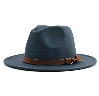 Leather Strap Fedora Hat - Gentlemen's Hat