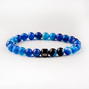 Men Cylinder Hematite Bracelets - Classic Natural Stone Beads Bracelets