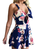 Load image into Gallery viewer, Floral Shoulder Strap Romper for Women
