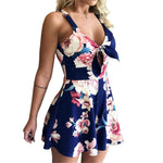 Load image into Gallery viewer, Floral Shoulder Strap Romper for Women
