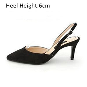 Pointed Toe Ankle Strap Heels