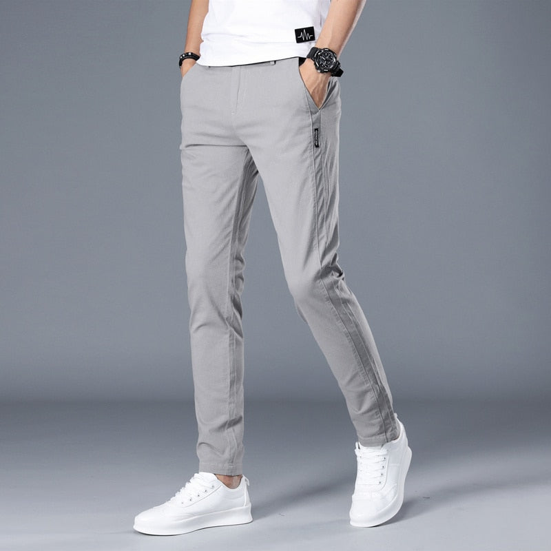 Classic Business Straight Pants - Men's Trousers