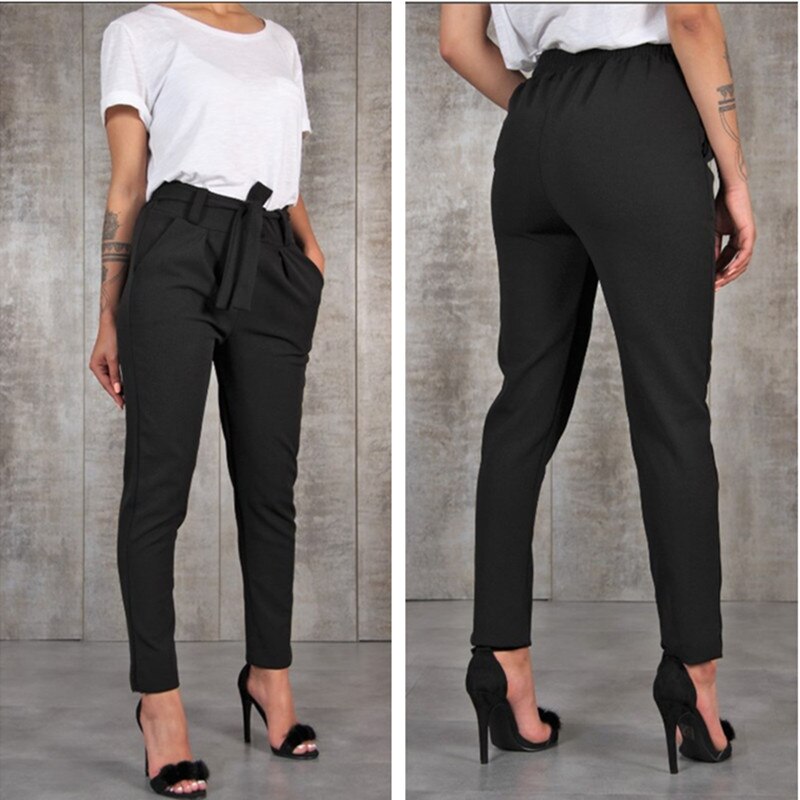 Casual Slim Fit Chiffon Pants For Women