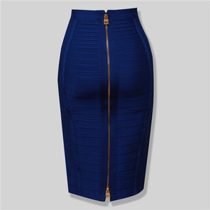 Zipper Formal Pencil Skirt for Women