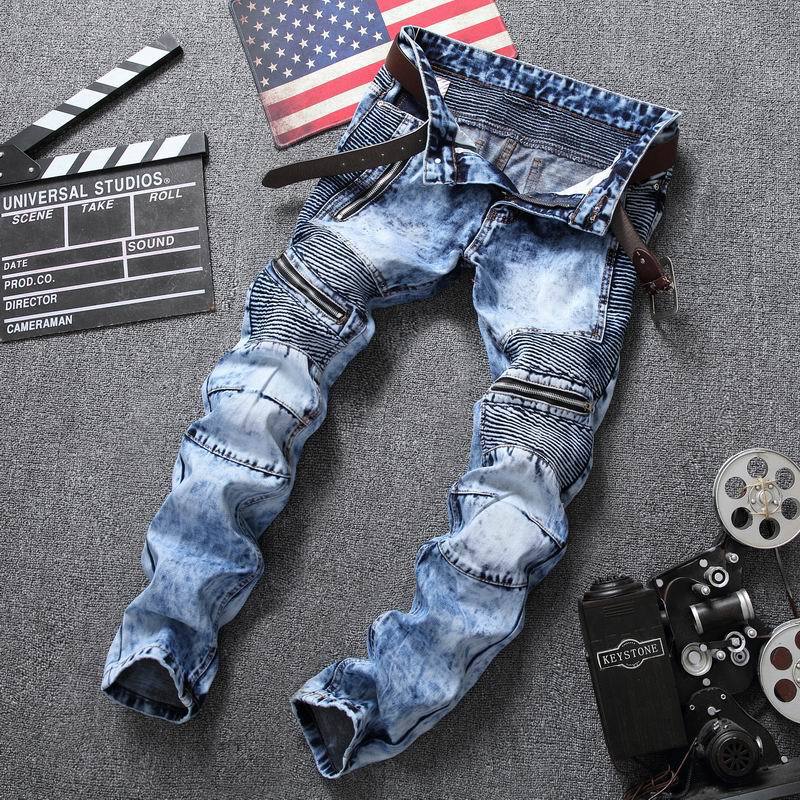 Biker Ripped Jeans - Men's Ripped Jeans