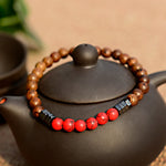 Load image into Gallery viewer, Classic Natural Wood Beads Bracelet
