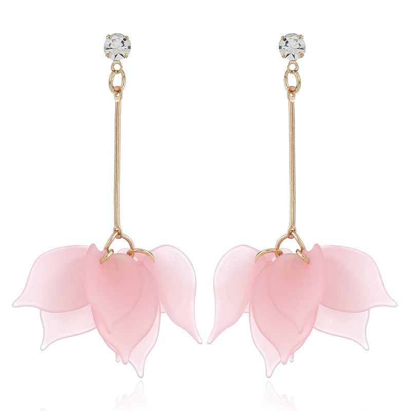 New Flower Women Earrings - Fashion Long Hanging Earrings