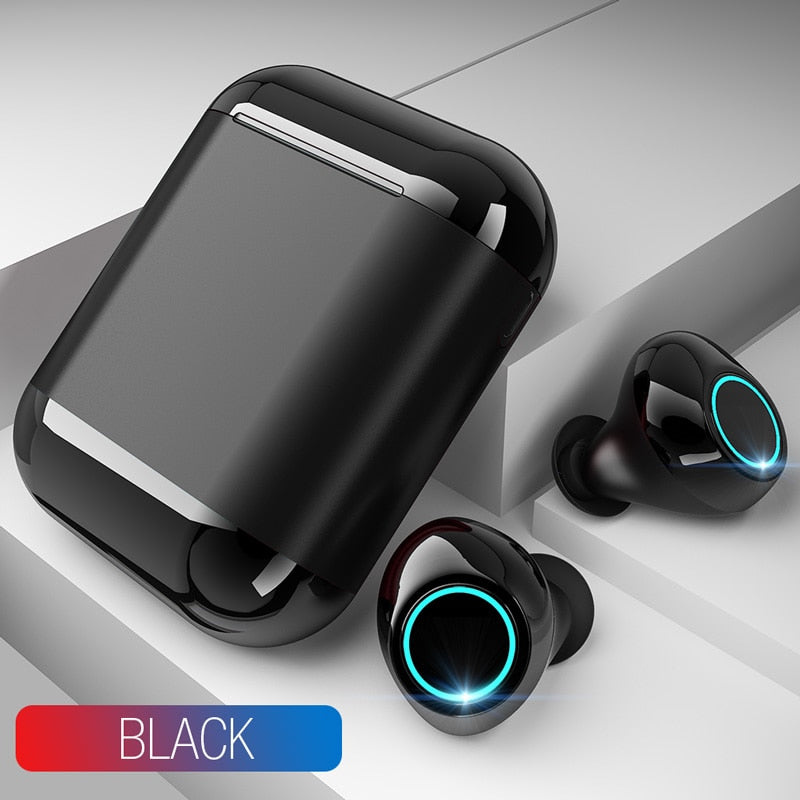 Noise Reduction Wireless Earbuds - Bluetooth Stereo Earphone With Mic and Portable Charging Box